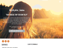 Tablet Screenshot of mystylistmy.com